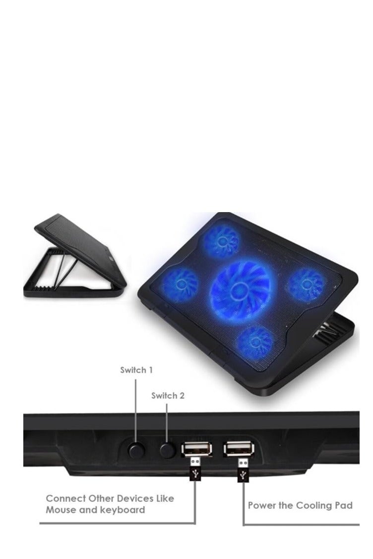 جيجاماكس مبرد لاب توب 5 مروحة جيجا ماكس - Image 4