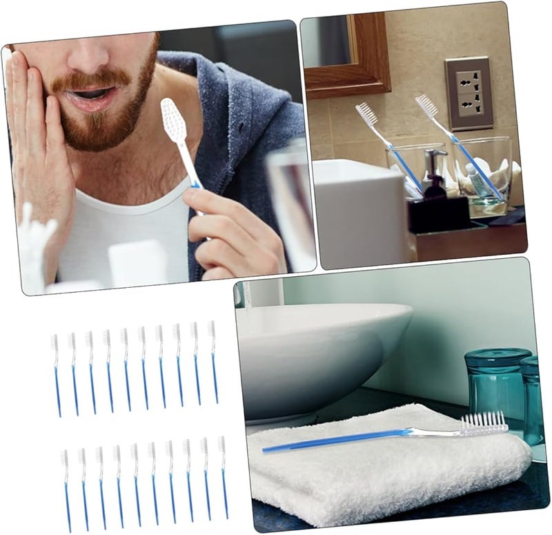 FRCOLOR 50 Pack Disposable Travel Toothbrush Portable Soft Bristles Folding Design - Image 5