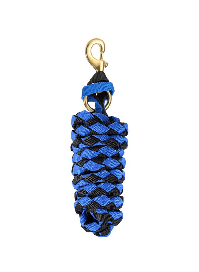NIBEMINENT Braided Horse Leash Blue/Black - Image 2