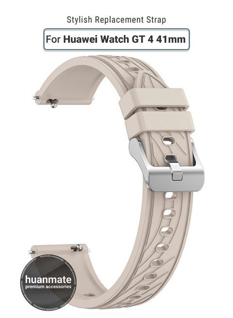Huawei WATCH GT 4 41mm Soft Silicone Replacement Strap - High Quality, Lightweight, Stylish & Durable - Easy Installation - Replacement Strap for Huawei WATCH GT 4 41mm