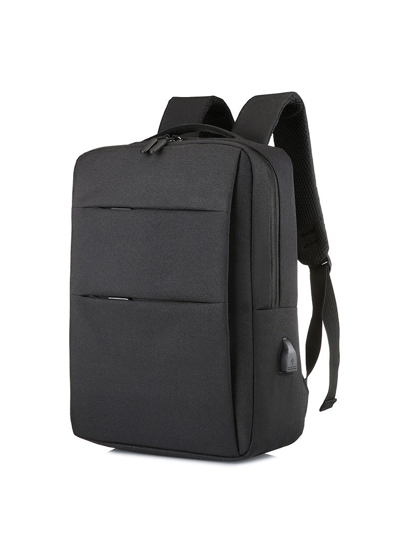 Sharpdo - Casual Lightweight Laptop Backpack With Crossbody Bag And Wallet, USB Charging Port,Work Backpack For Men and Women, Classic Backpack For College, Hiking Bag, Travel Backpacks(Black Set) - Image 1