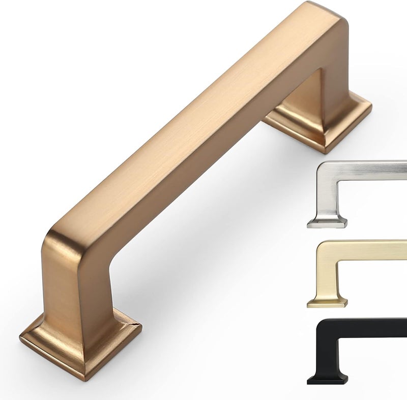 9BUILD 10 Pack 3 Inch Cabinet Handles - Champagne Bronze Cabinet Pulls for Kitchen and Dresser - Image 1