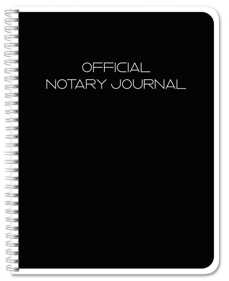 BookFactory Official Notary Journal/Log Book 96 Pages 8.5'' X 11'' 46 of 50 State Journal of Notarial Acts, Wire-O, (Made in USA)