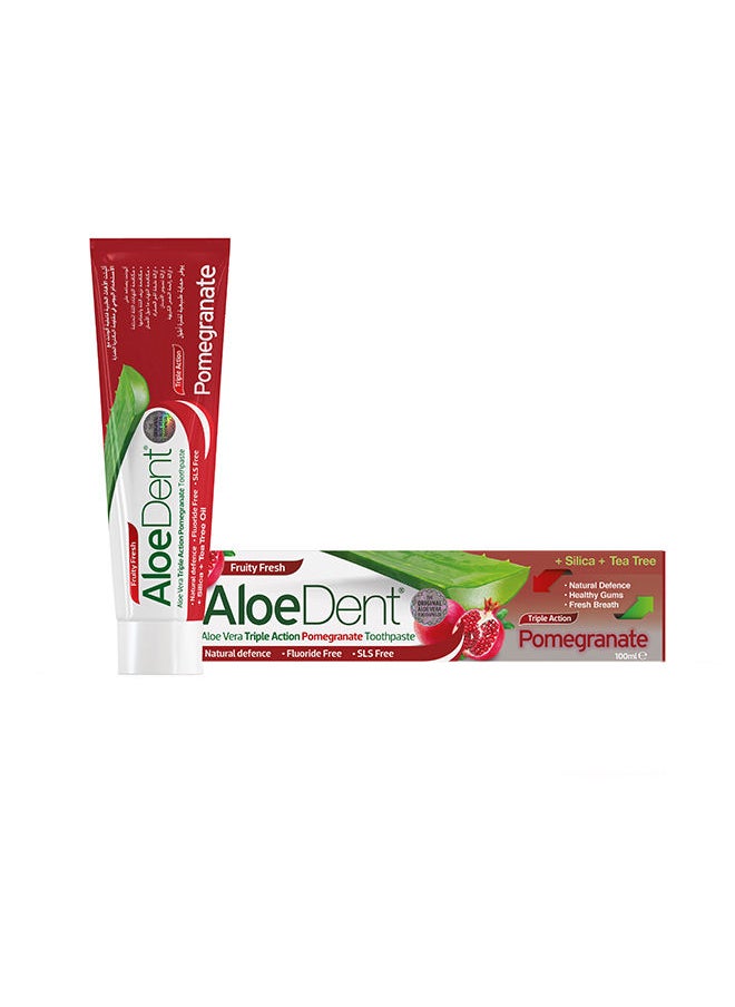 AloeDent - Toothpaste Triaction Pomegranate - 100 Ml - Image 1