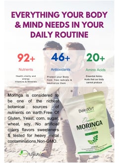 Bekdorf Organic Moringa Leaves Powder -240 Gm Complete Natural Superfood  - Image 3