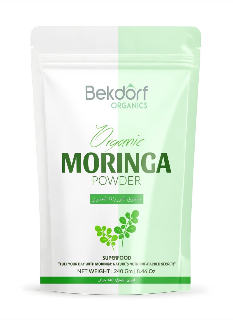 Bekdorf Organic Moringa Leaves Powder -240 Gm Complete Natural Superfood  - Image 1