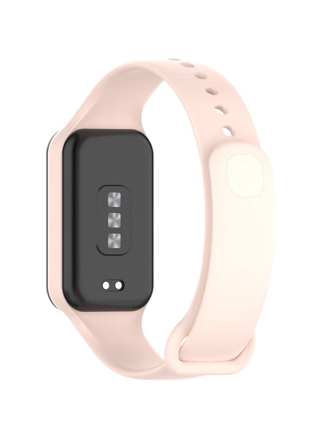 KMaxAI Compatible Silicone Strap For Xiaomi Redmi Band 2, Replacement Watchband For Xiaomi Redmi Band 2 Fitness Tracker, Dopamine Fresh Colorful Replacement Watchband, Spring Pink - Image 1