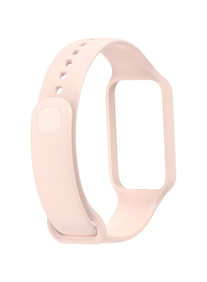KMaxAI Compatible Silicone Strap For Xiaomi Redmi Band 2, Replacement Watchband For Xiaomi Redmi Band 2 Fitness Tracker, Dopamine Fresh Colorful Replacement Watchband, Spring Pink - Image 3