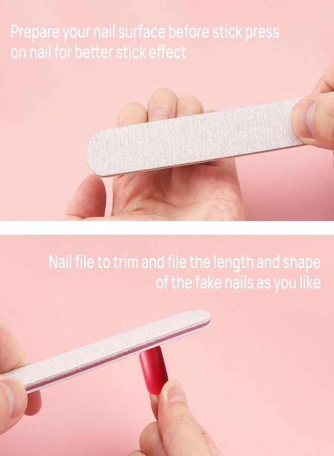 نيل ويند أظافر جل ناعمة من نايل ويند، 120 قطعة | وصلات أظافر صناعية متوسطة الحجم مستديرة | مجموعة من 5 ألوان مع ملصقات لاصقة | أظافر أكريليك لاصقة للنساء والفتيات (06) - Image 4