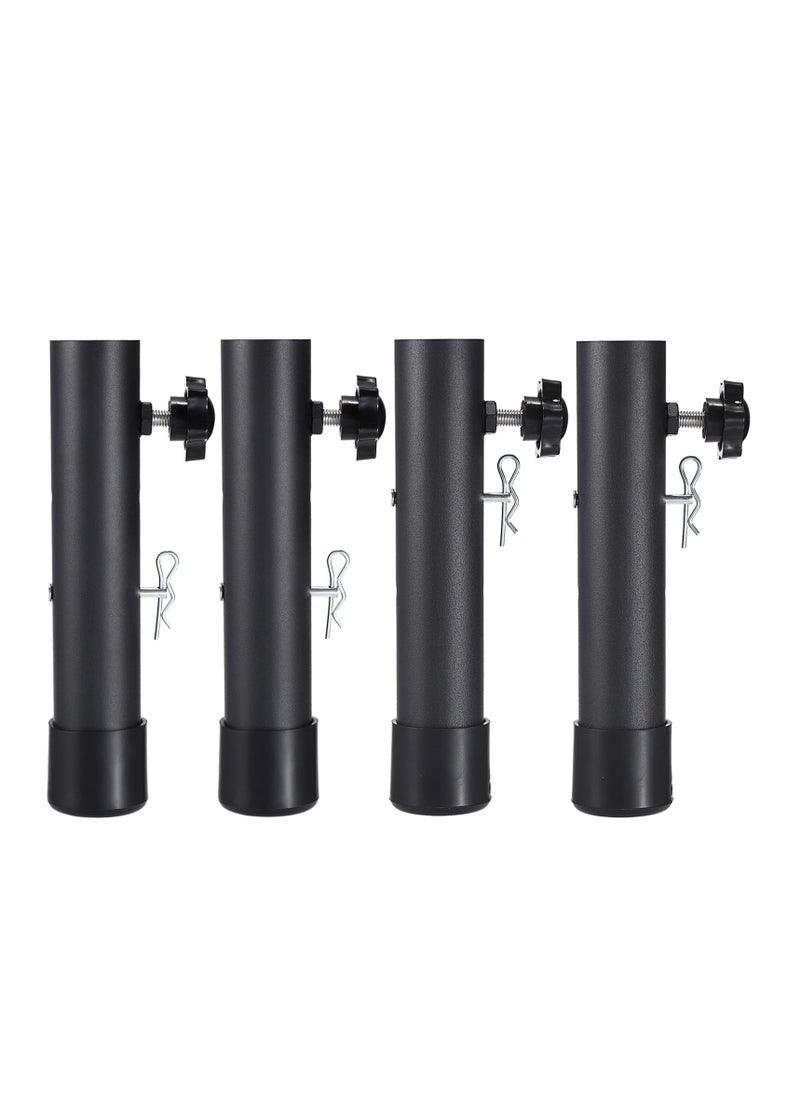 Furniture Legs, 4 Pcs Adjustable Height Table Leg Extendsion, Table Support Lift Leg for Bent/Straight Legs, Chair Leg Extenders, Folding Table Leg Riser to 9.2cm/ 13.2cm (Black) - pzsku/Z1B866D53244CEF908B43Z/45/_/1706177727/6312ab12-2dee-4d72-827f-e2b8a327f676