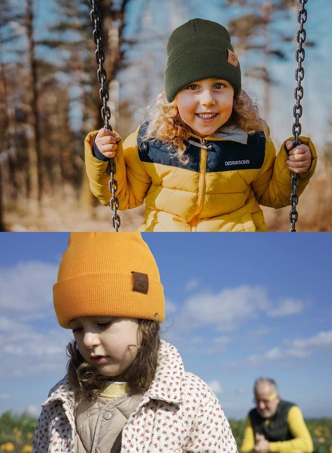 Wmcaps Toddler Baby Kids Winter Beanie, Unique Soft Warm Material Knitted Skull Cap for Boys Girls (Dark Orange) - Image 5