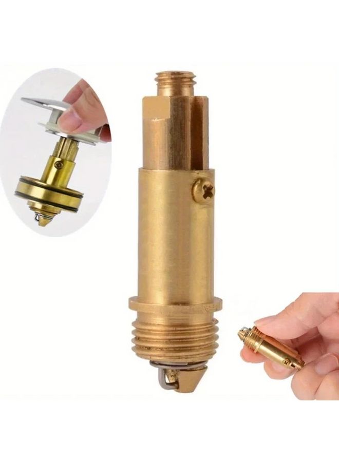 2PCS Brass Spring Loaded Pop Up Drain Plug 28mm For Sink Basin Shower Bathtub - Image 5