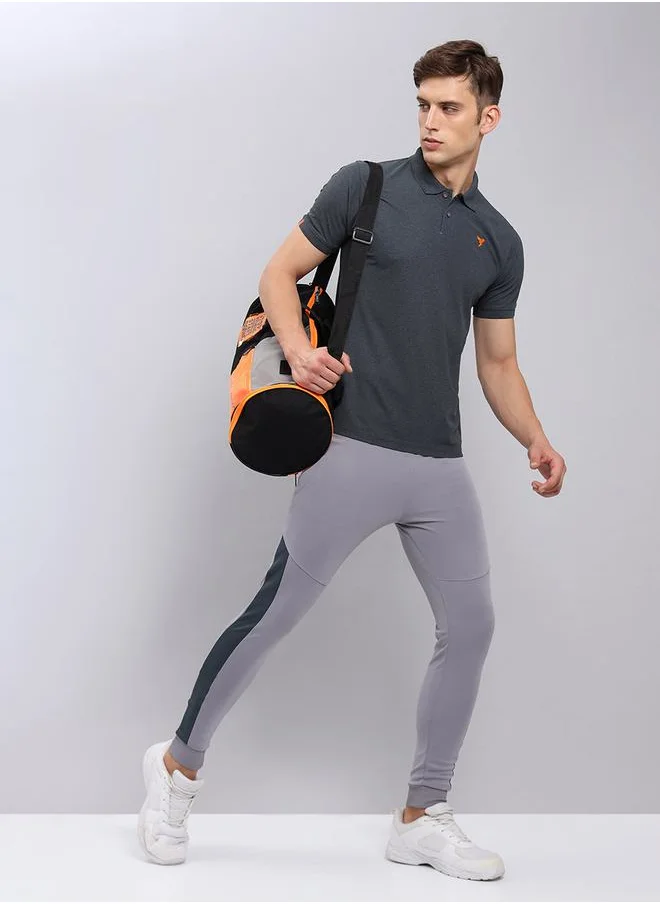 تكنوسبورت Melange Pique Regular Fit Polo by Styli