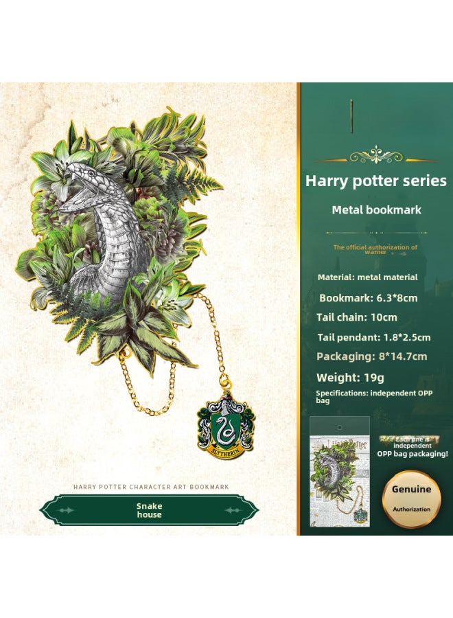 هاري بوتر علامة كتاب معدنية أصلية من هاري بوتر - شخصيات هاري ومالفوي - علامة كتب أوروبية وأمريكية كلاسيكية ساحرة - Image 1