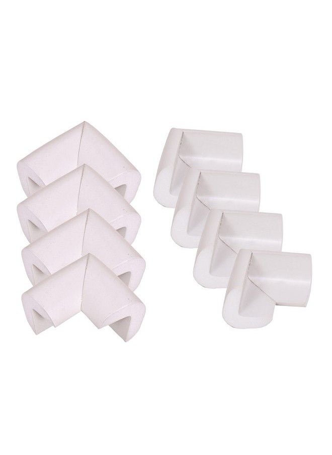 The Little Lookers Baby Proofing Lshaped Corner Guards ; Child Safety Edge Protectors ; Baby Safety Furniture Cushion Corner ; With Adhesive Tape For Babies Kids Children (Grey Pack Of 8)  - Image 1