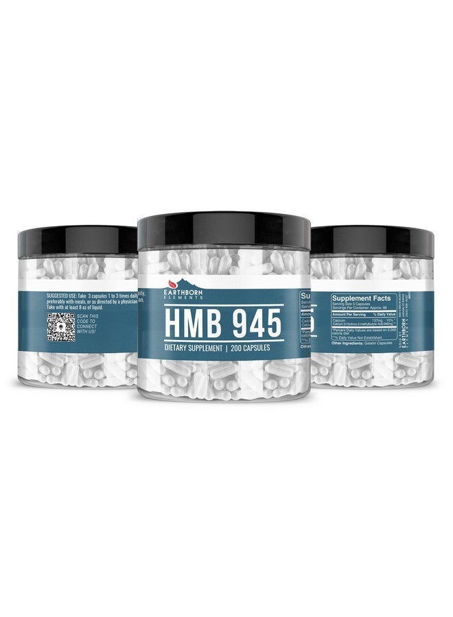 Earthborn Elements HMB Powder 200 Capsules, Pure & Undiluted, No Additives - Image 4