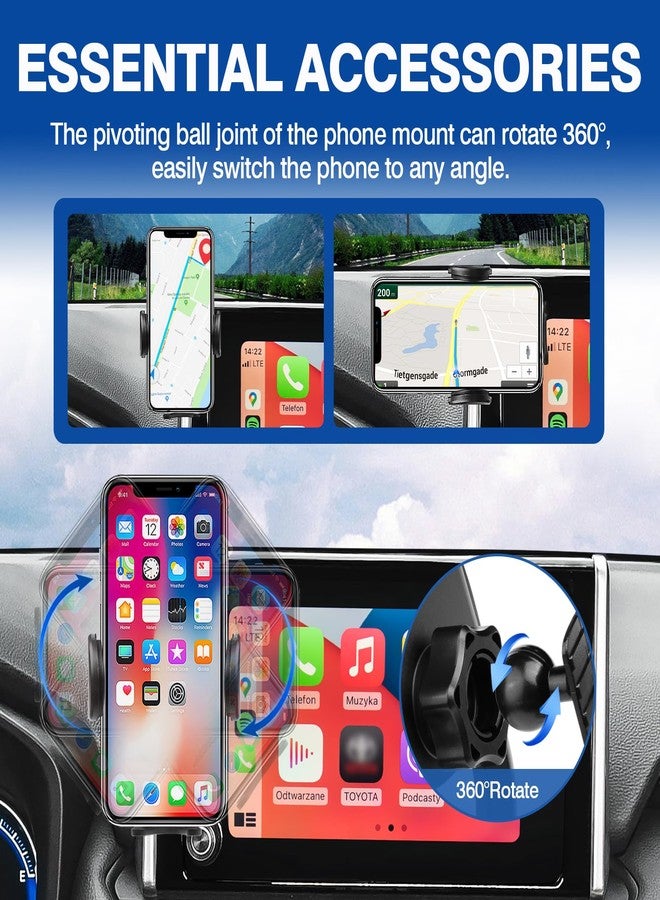 Autorder Car Phone Holder for 2019-2025 Toyota RAV4 Accessories Phone Mount 7/8-Inch Screen Cell Car Automobile Cradles Hands-Free 360 Degree Rotation - Image 4