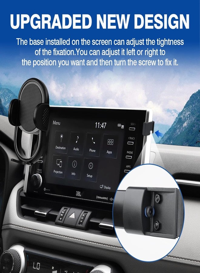Autorder Car Phone Holder for 2019-2025 Toyota RAV4 Accessories Phone Mount 7/8-Inch Screen Cell Car Automobile Cradles Hands-Free 360 Degree Rotation - Image 3