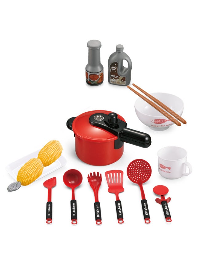 Play-house Toys Simulation Oven Pressure Cooker Kitchen Cooker Chef Role-playing Boys And Girls Toys-Color:MF077714 - Image 4