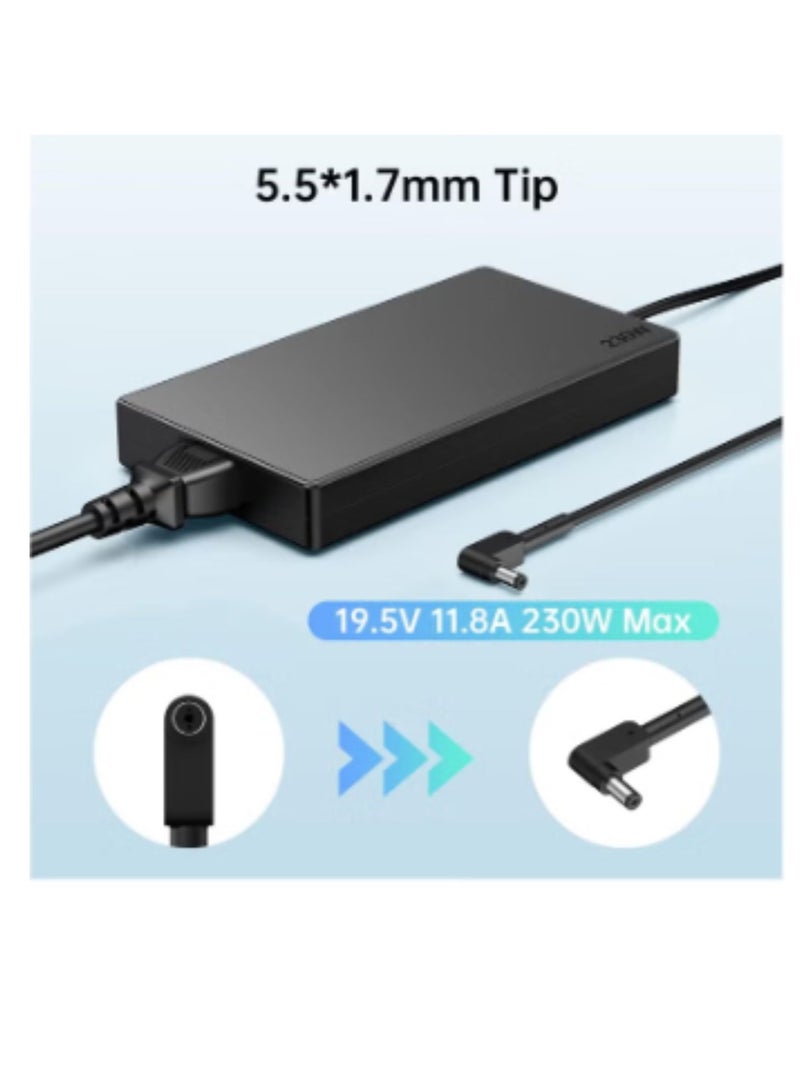 Terabyte 230W Laptop Charger for Acer Predator Helios 300 PH315-53 PH315-54 PH315-53-72XD Acer Predator Triton 300 PT315-53 Triton 500 PT515-52 PT515-52-73L3 Acer Nitro 5 16 17 AN16-51 AN17-71 Power Adapter - Image 2