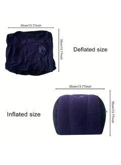 NIBEMINENT Leg positioning pillow with inflatable pillow, portable cushion, sleeping pillow, leg raise bed sofa, travel camping  - Image 5