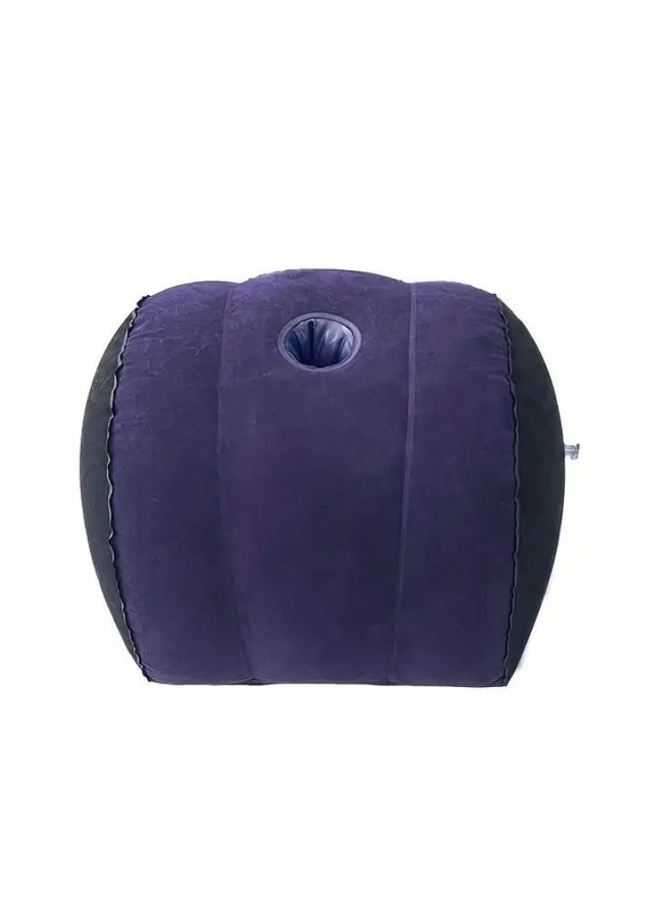 NIBEMINENT - Leg positioning pillow with inflatable pillow, portable cushion, sleeping pillow, leg raise bed sofa, travel camping - Image 1
