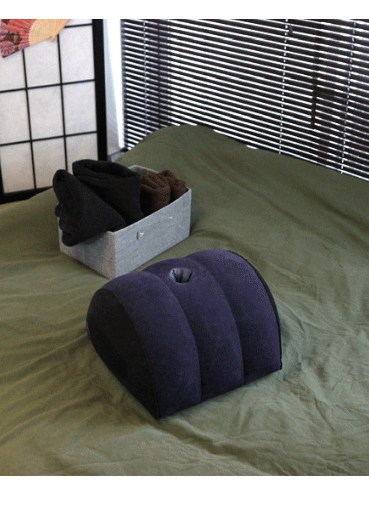 NIBEMINENT - Leg positioning pillow with inflatable pillow, portable cushion, sleeping pillow, leg raise bed sofa, travel camping - Image 1