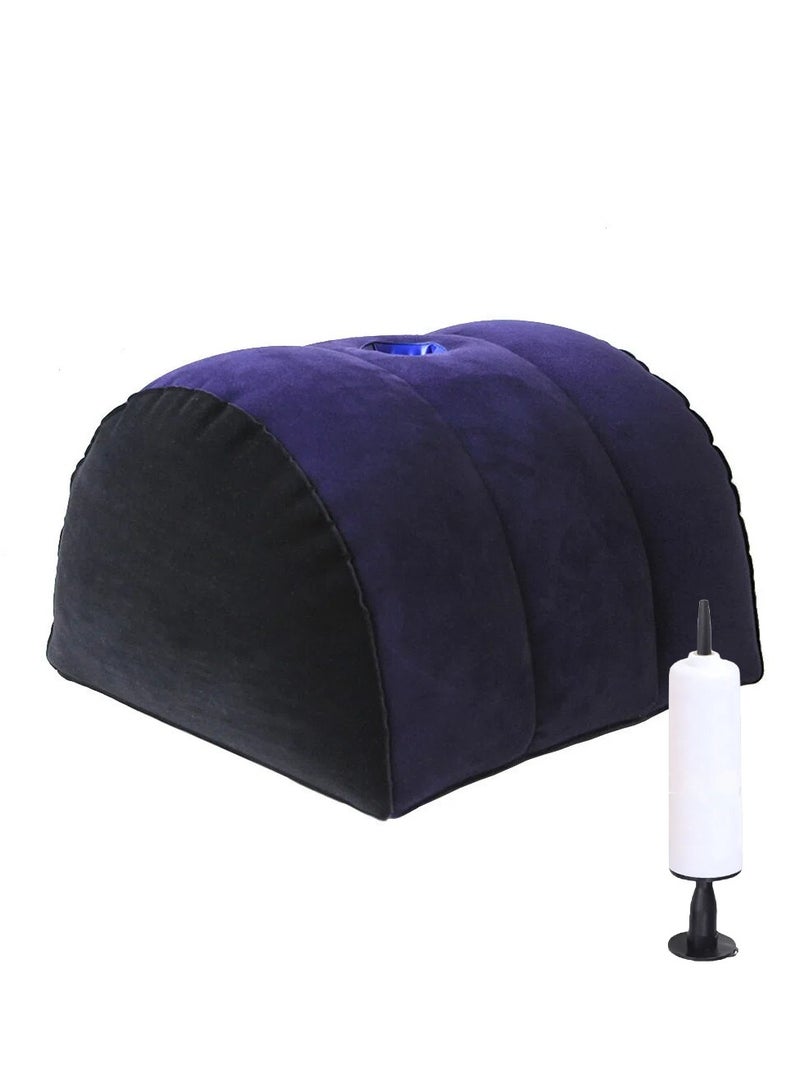 NIBEMINENT Leg Positioning Pillow With Inflatable Pillow, Portable Cushion, Sleeping Pillow, Leg Raise Bed Sofa, Travel Camping - Image 1