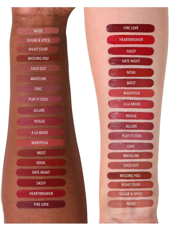 moira أحمر شفاه سائل ليب ديفاين (018، حب النار) - Image 4