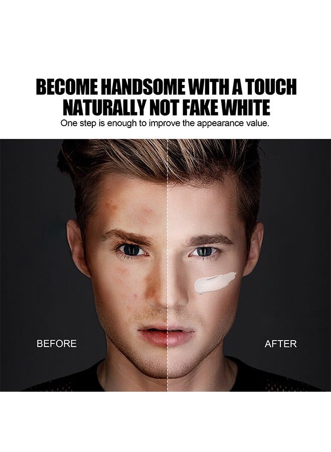 East Moon Men Makeup Cream,Concealer and Brighten Skin,Natural and Refreshing,Waterproof and Sweatproof,Suitable for Use During Makeup 50g - Image 5