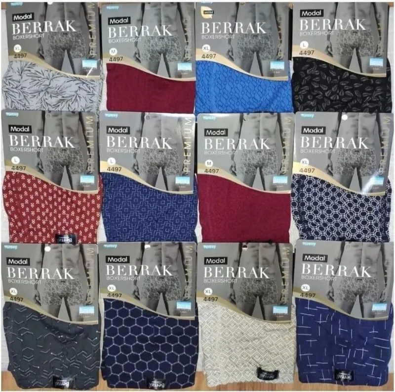 بيراك 4497 Men's Modal Patterned Boxer 10 Pieces