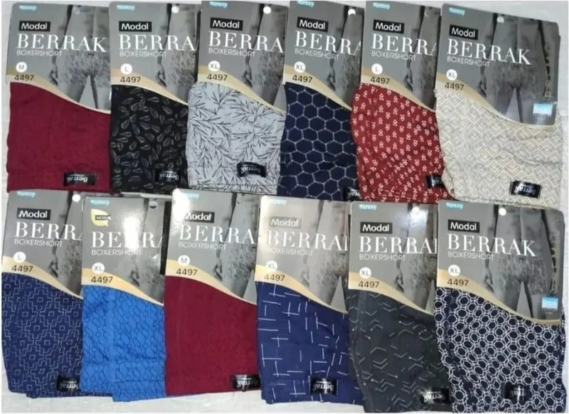 بيراك 4497 Men's Modal Patterned Boxer 10 Pieces