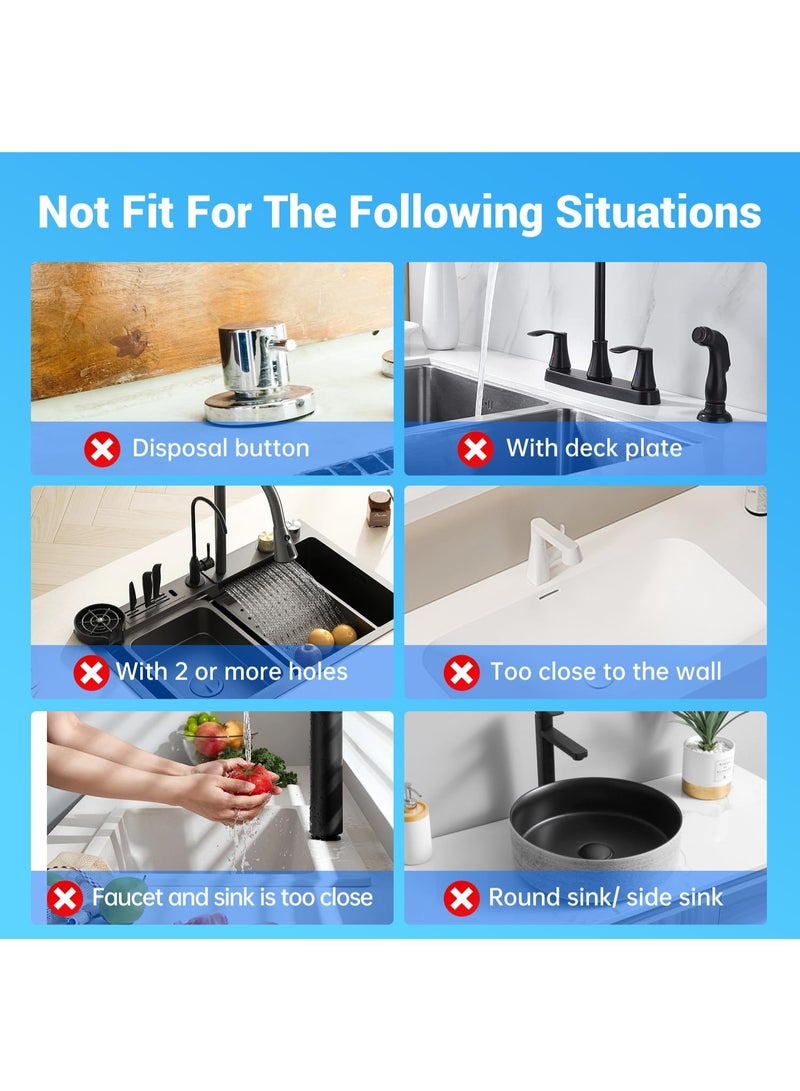 Faucet Mat For Kitchen Sink, 24'' Long Diatomite Instant Drying Stone Sink Tray, Super Absorbent, Quick Splash Guard Bathroom Counter & - Keep Tidy - Image 3