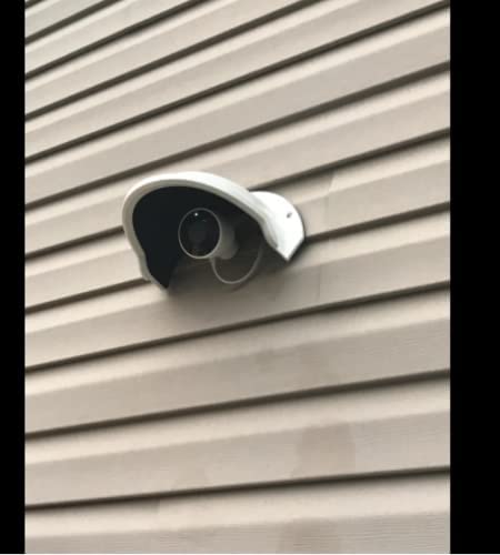 Bectro Universal Sun Rain Shade Camera Cover Shield for HikvisionCP PlusGodrejQuboMIRealmeHoneywellTrueview Dome Bullet Outdoor Camera White - Image 5