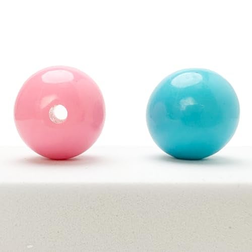 Craft Making Shop 80 Round Multicolor Acrylic Beads 20mm Diameter with 2.8mm Hole - Image 3