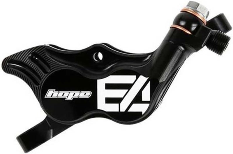 Hope Tech 4 E4 Hydraulic Disc Brake and Lever Set - Silver, Front - Image 1