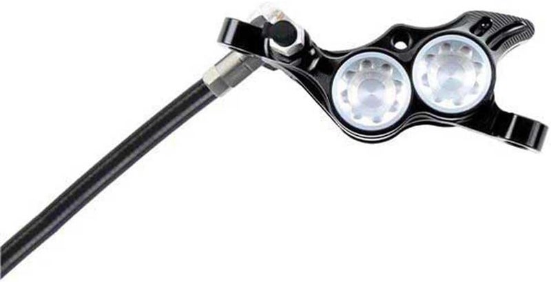 Hope Tech 4 E4 Hydraulic Disc Brake and Lever Set - Silver, Front - Image 2