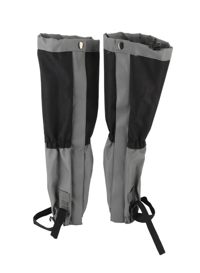 1 Pair Outdoor Waterproof Sports Climbing Hiking Legging Gaiters Shoe Boots Cover Black - Image 1