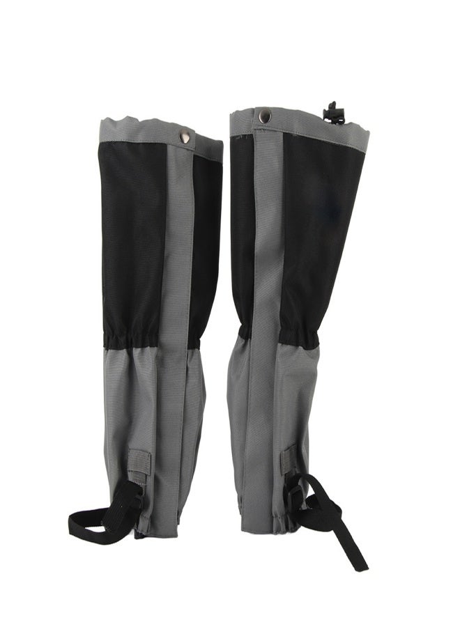 1 Pair Outdoor Waterproof Sports Climbing Hiking Legging Gaiters Shoe Boots Cover Black - Image 3