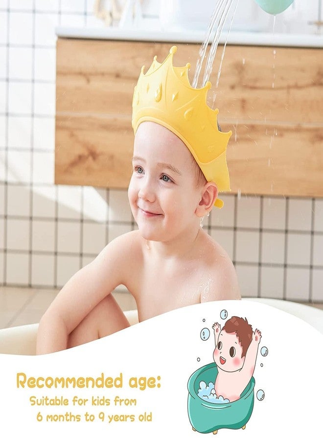 NL TRADERS Baby Shower Cap, Bath Visor hat for Eye and Ear wash Protection Waterproof Shampoo hat for Children Toddler Girls Boys, Adjustable Silicone Bathing Crown (Multicolor) (1) - Image 4