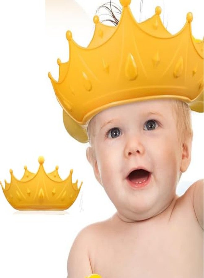 NL TRADERS Baby Shower Cap, Bath Visor hat for Eye and Ear wash Protection Waterproof Shampoo hat for Children Toddler Girls Boys, Adjustable Silicone Bathing Crown (Multicolor) (1) - Image 1