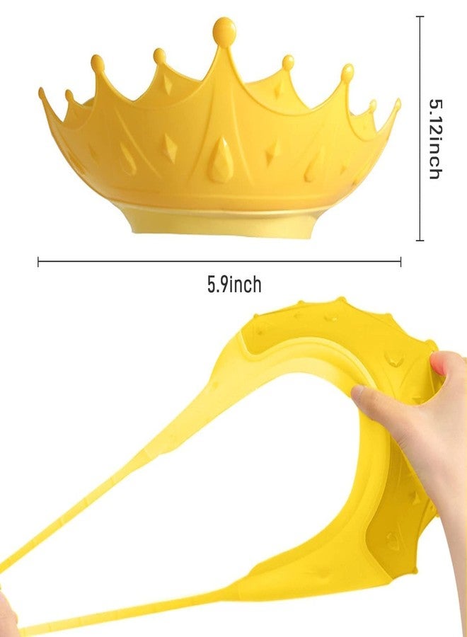 NL TRADERS Baby Shower Cap, Bath Visor hat for Eye and Ear wash Protection Waterproof Shampoo hat for Children Toddler Girls Boys, Adjustable Silicone Bathing Crown (Multicolor) (1) - Image 3