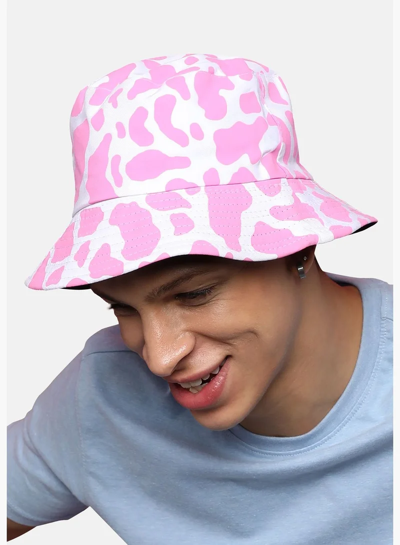 French Accent Casual Printed Polyester Bucket Hat For Men