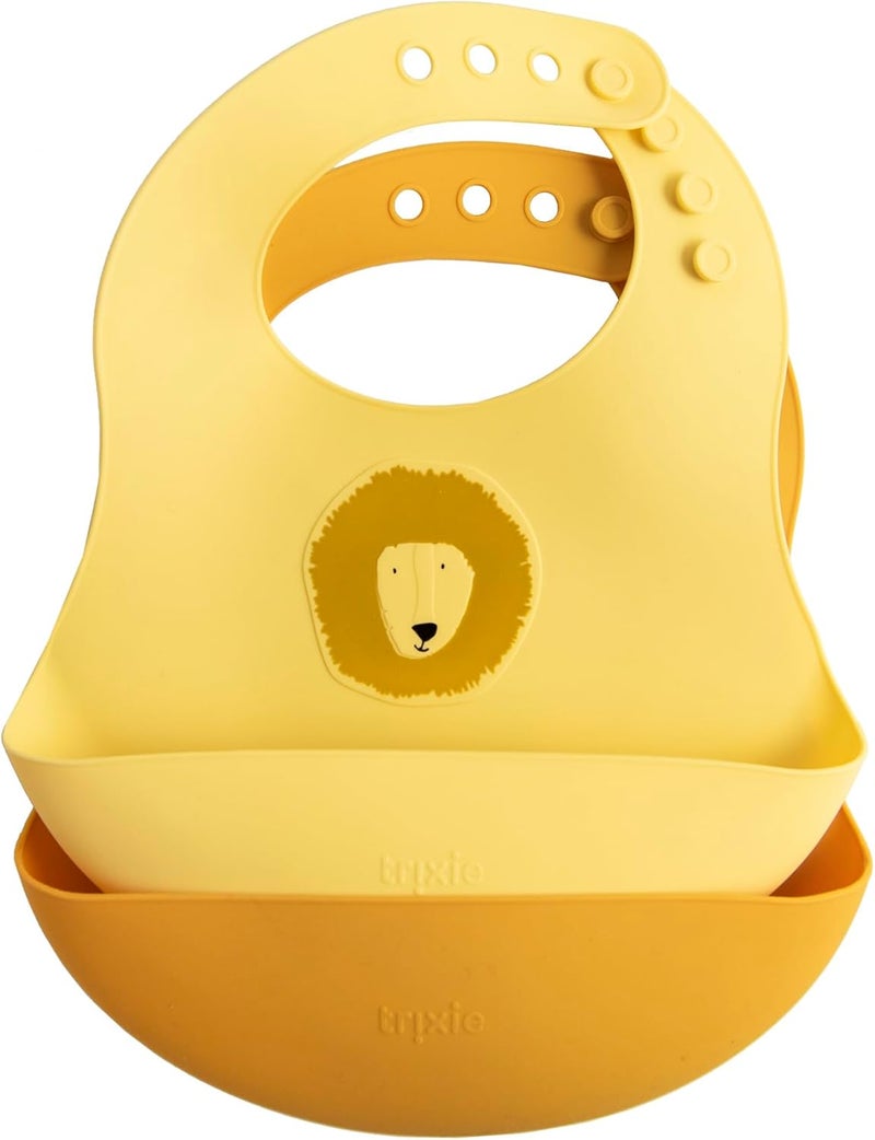 Trixie Silicone bib 2-pack - Mr. Lion - Image 1