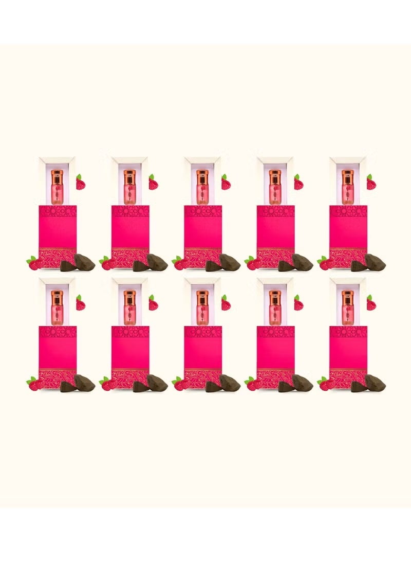 مسك توزيعات مسك التوت الفاخر مع كسرتين عود 10 علب