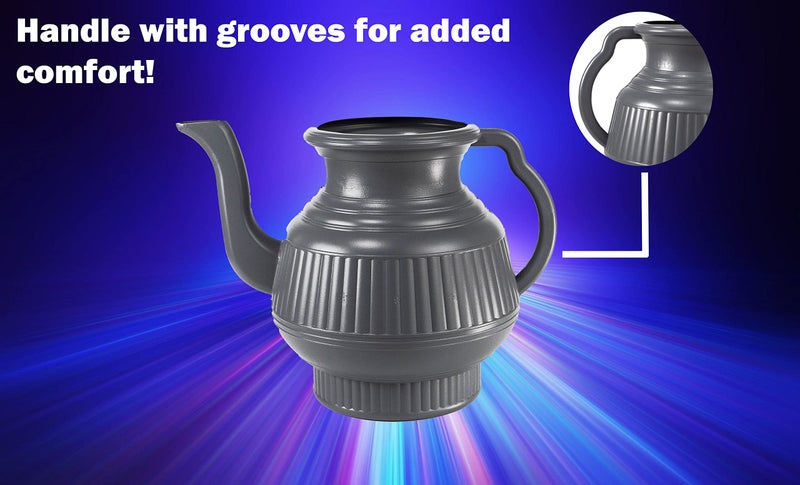 Mayaka786 Lota | Bodna | Toilet Wash Jug | 2.25 liters | Plastic (Gray) - Image 5