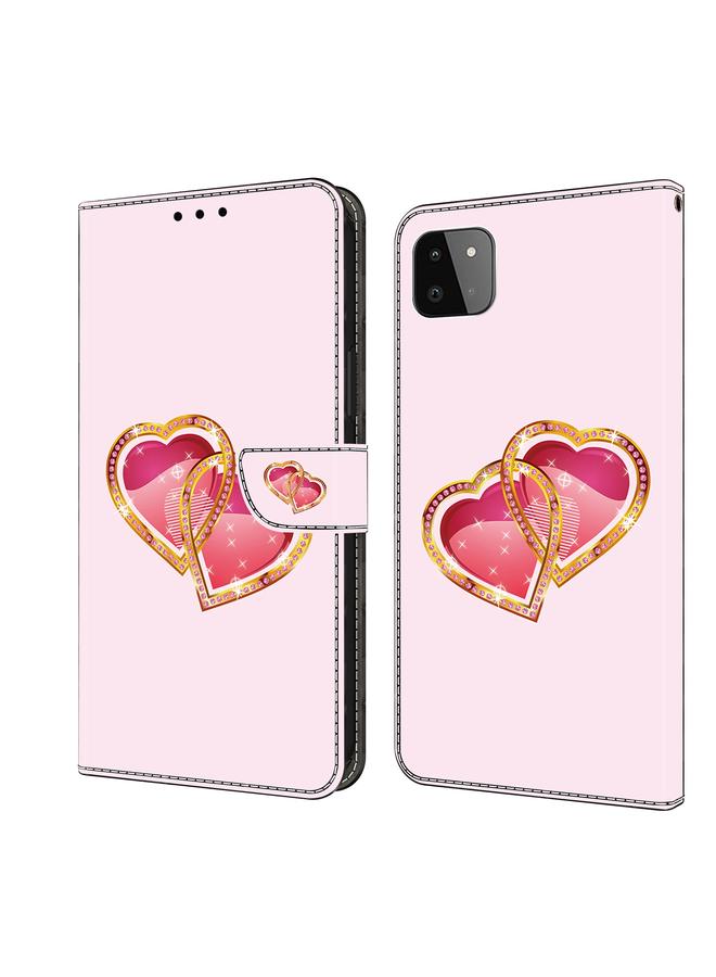 S-TOP Case For Samsung Galaxy A22 5G Crystal Painted Leather Phone case - Image 1