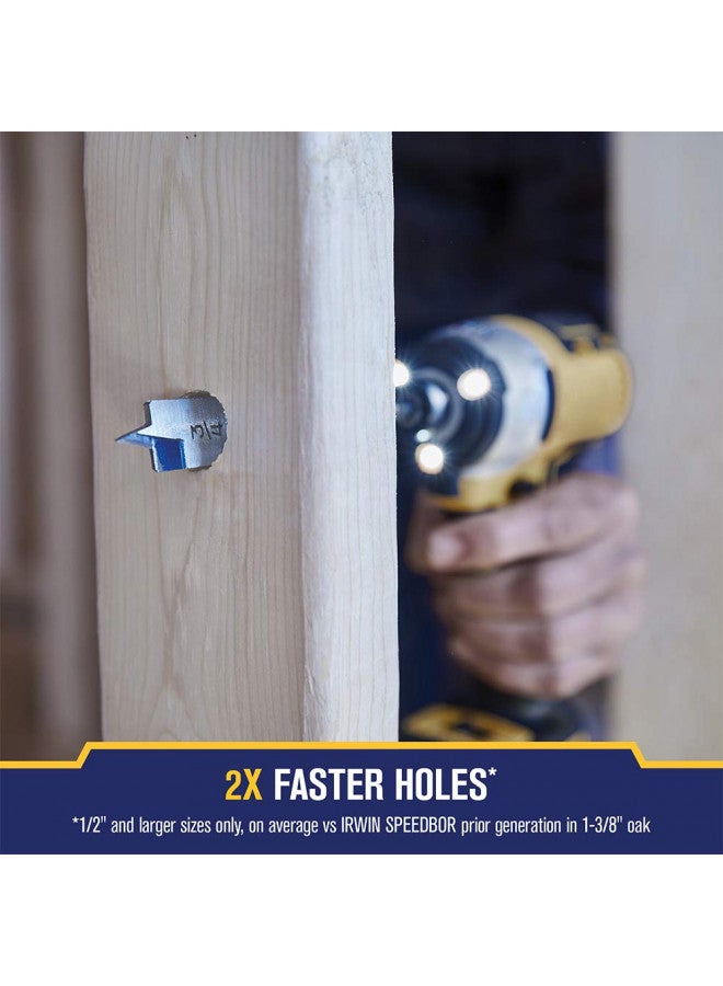 IRWIN SPEEDBOR Spade Wood Drill Bit, Standard-Length, 6-Piece Set (88886) - Image 4