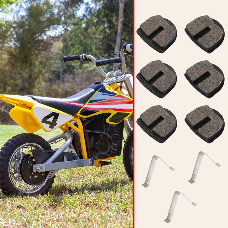 KAMIER Rounded Front Rear Disc Brake Pads for Razor Bikes - Image 2