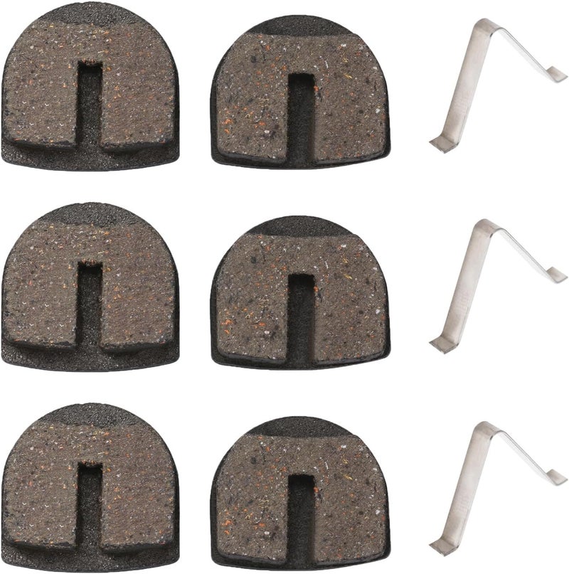 KAMIER Rounded Front Rear Disc Brake Pads for Razor Bikes - Image 1